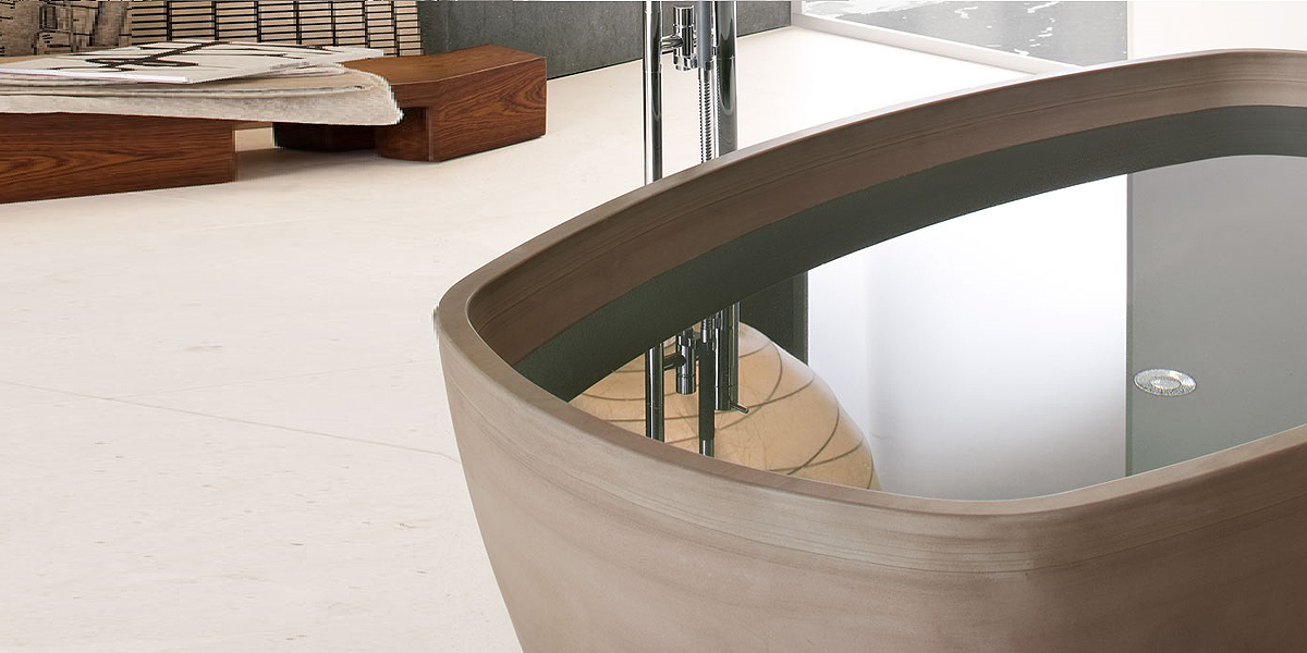 ВАННА ОТДЕЛЬНОСТОЯЩАЯ INKSTONE 180X100 СМ SAND BROWN Neutra Design INKBT11 - Вид №2