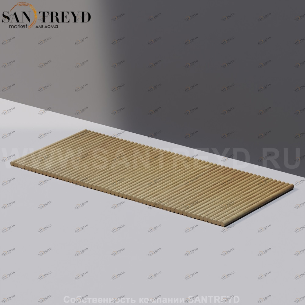 Agape TAPIRO Коврик из дерева 110 см под натуральный дуб AKAR0524LRT