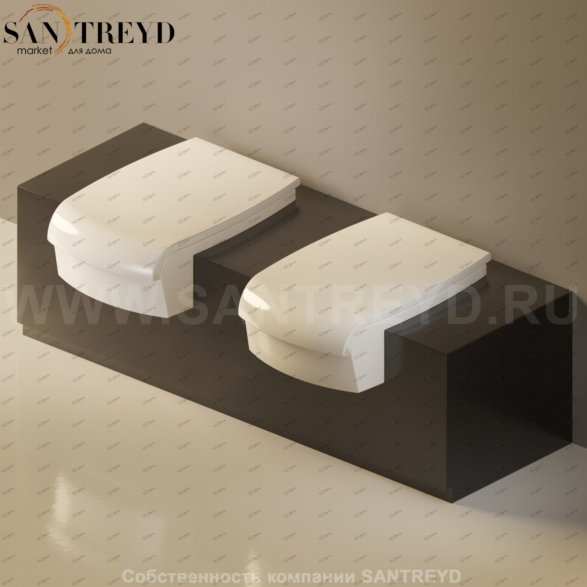 Flaminia UNA Консоль для унитаза и биде от 135 до 200 см черная UNA200WB.9017 Ceramica Flaminia UNA200WB9017