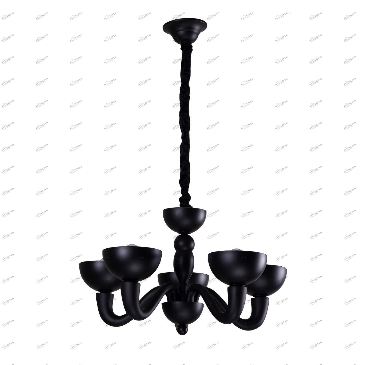 Подвесная люстра Divinare Bianca-Nero 7091/04 LM-5 DIVINARE ДИЗАЙНЕРСКИЕ, BIANCA-NERO 108106 Черный 