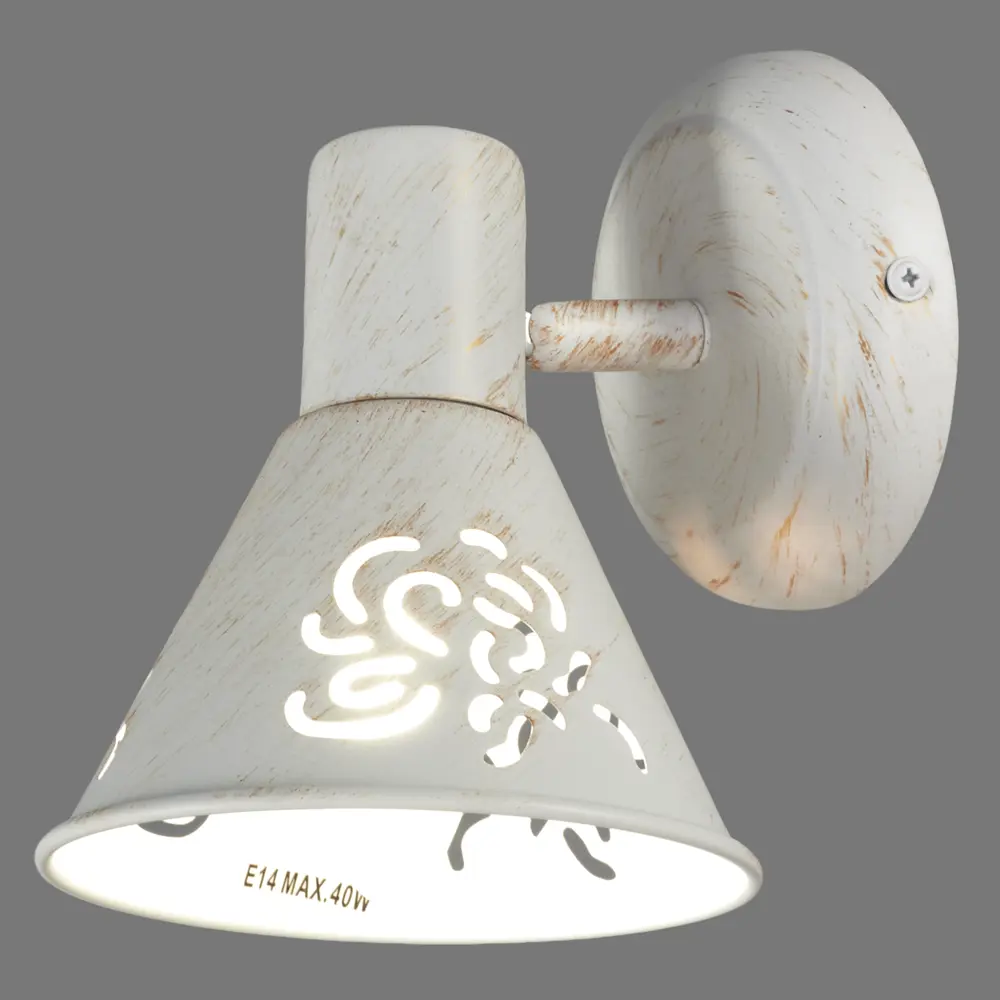 Спот Conto 1 лампа 2 м² цвет белый/патина 82103034 STLM-2159301 Arte Lamp  - Вид №2