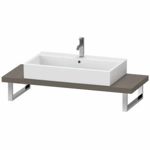 XL100C09090 Консоль для накладной и встраиваемой сверху раковины компакт, Толщина консоли 45 мм X-Large #XL100C 480 мм Фланелево-серый шелковисто-матовый лак