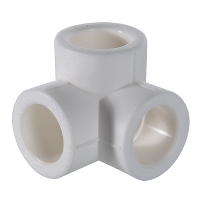 VTp.738.0.025 Фитинг полипропиленовый – тройник двухплоскостной Valtec 25 мм 