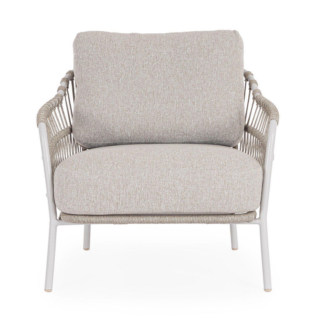 Веревочное и тканевое садовое кресло с подлокотниками BIZZOTTO Talaia ARCH-00134743 - Вид №16