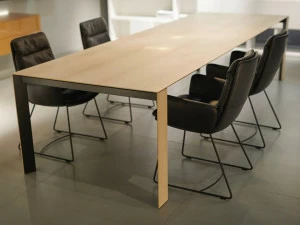 Kettnaker Раздвижной прямоугольный стальной стол Soma