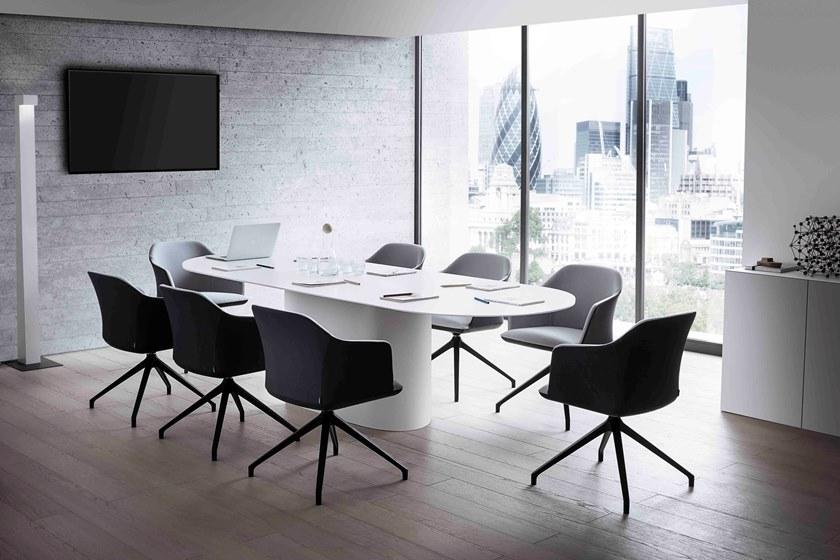 GABER Поворотный офисный стул с тканевой обивкой и подлокотниками Manaa sun-id-1363975 - Вид №1