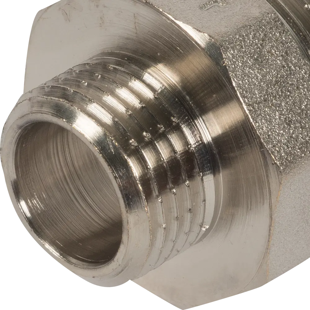 Ниппель переходной Valtec наружная резьба 1"х1/2" мм никелированная латунь VTr.580.N.0604 10511197 STLM-2185525  - Вид №1