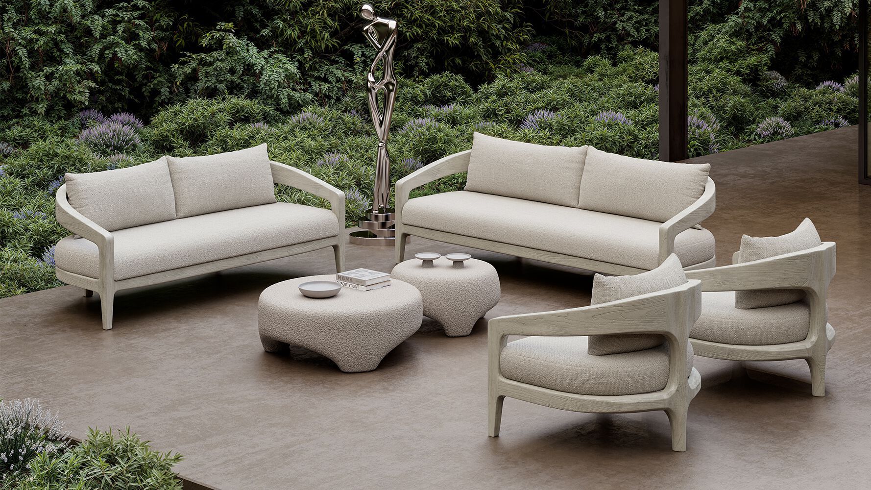 2-местный тканевый садовый диван SNOC Кит ARCH-00054857 - Вид №7