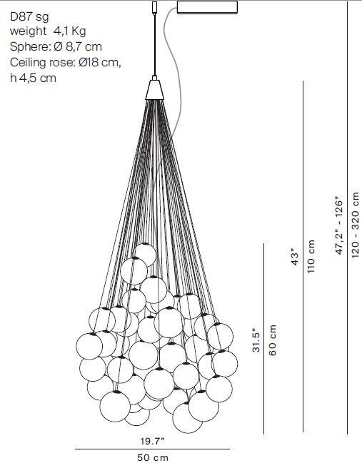 LUCEPLAN Светодиодная подвесная лампа из дутого стекла sun-id-1438717 - Вид №5