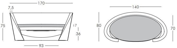 SLIDE 2-х местный садовый диван из полиэтилена Rap sun-id-1479788 - Вид №7