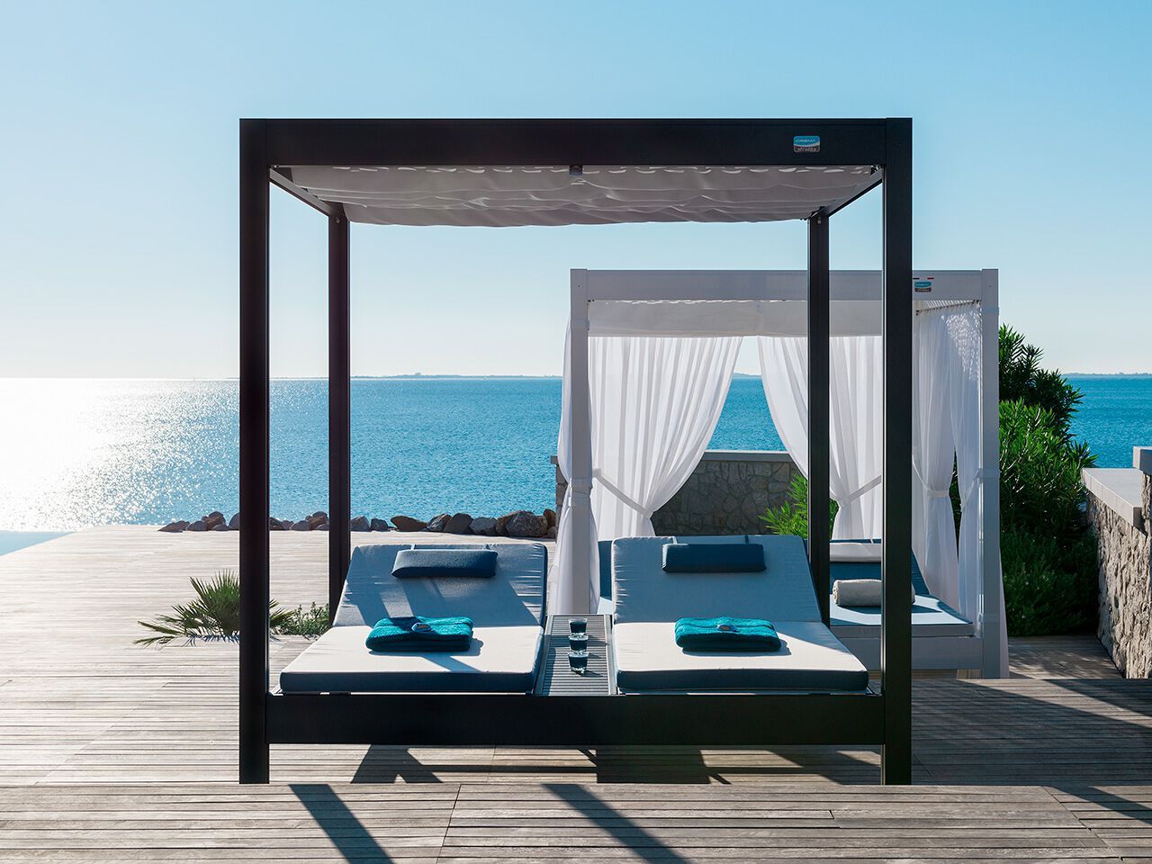 Съемная акриловая ткань подушка для шезлонгов Crema Outdoor ICARO ARCH-00139377 - Вид №1