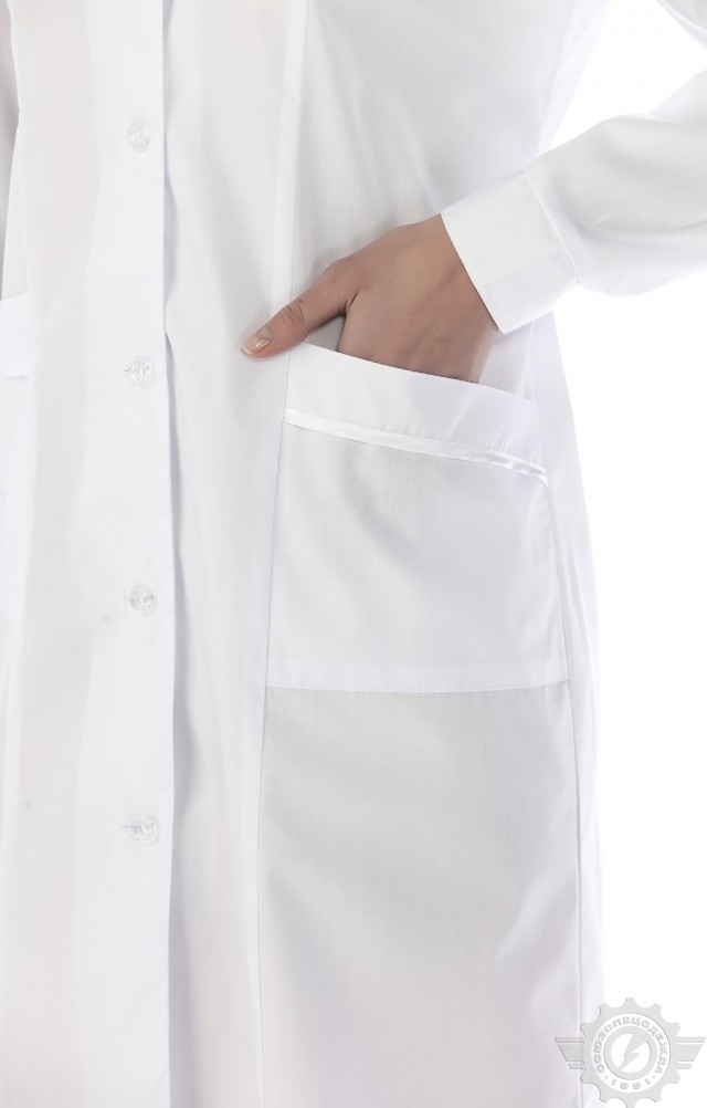65776 Халат "Татьяна" белый  Медицинская одежда  размер 48/170-176 Спецодежда  - Вид №3