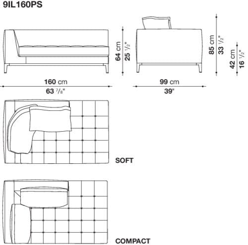 Угловой диван из ткани Maxalto Lucrezia Soft ARCH-00062457 - Вид №9