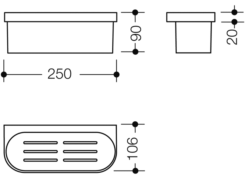 800.03.30090 корзина для душа HEWI System 800 K  - Вид №3