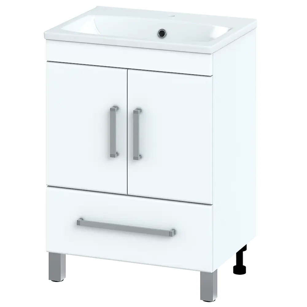 Тумба под раковину напольная Vigo Eggo 75 см цвет белый STLM-2106626 - Вид №1