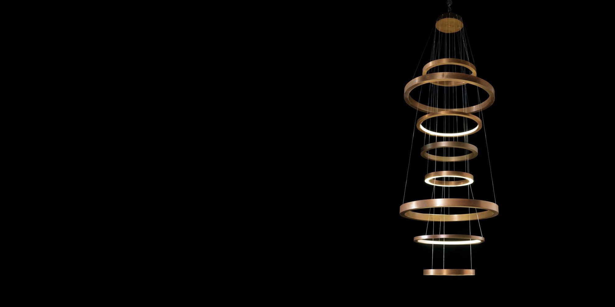 Латунь затемнения светодиодный подвесной светильник Henge Light Rings ARCH-00092192 - Вид №8