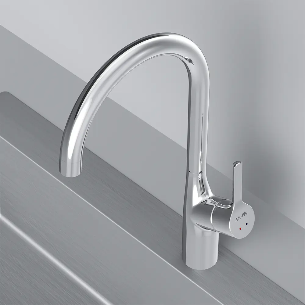 AM.PM Spike - кухонный смеситель с боковым рычагом и высоким изливом 84177509 STLM-0046888 - Вид №8