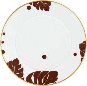 10564639 Furstenberg Набор тарелок закусочных Furstenberg "Ореол цветной" 24см, 4 шт (4цв) Фарфор, Керамика