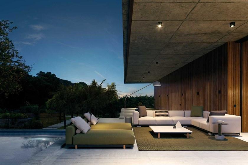 Kettal Садовая кушетка из мягкой ткани Molo #4262h - Вид №1