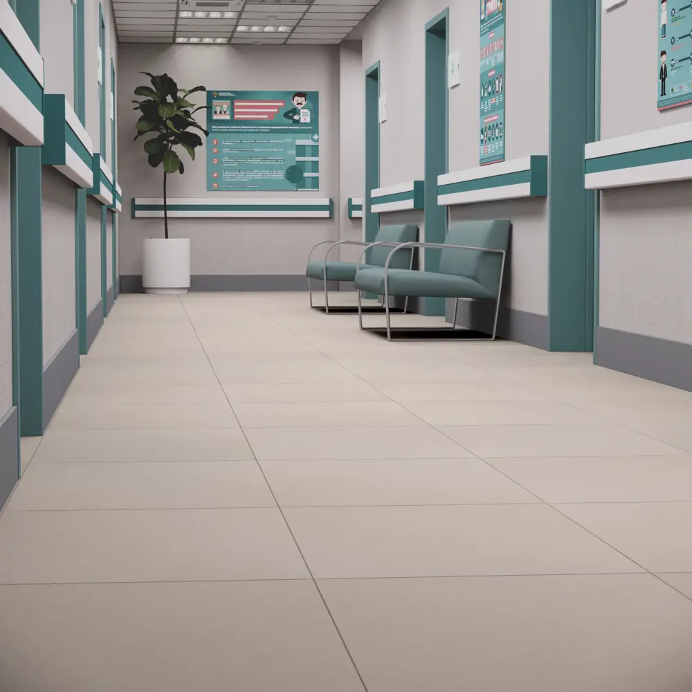 Керамогранит Ecogres EM01 бежевый 60×60 см для стен и фасадов 83882070 Керамический Гранит STLM-0045382 - Вид №4