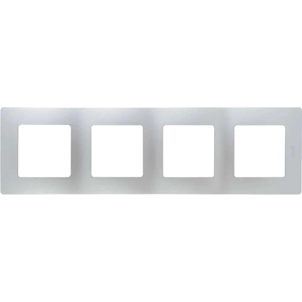 Legrand Etika: Алюминиевая рамка для 4 розеток и выключателей 17356986 STLM-0008032