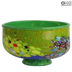 4610 ORIGINALMURANOGLASS Декоративная чаша Зелёные мечты - муранское стекло OMG 18 см
