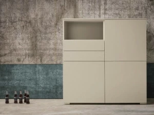 Dall'Agnese Лакированный буфет с распашными дверцами с ящиками