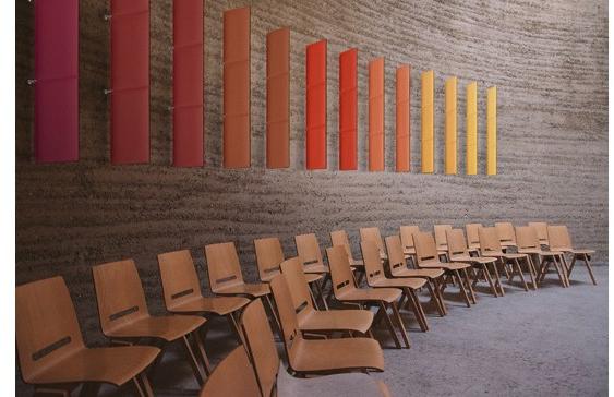 Slalom Огнестойкие акустические перегородки из полиэфирного волокна Ecorange sun-id-1460680 - Вид №3