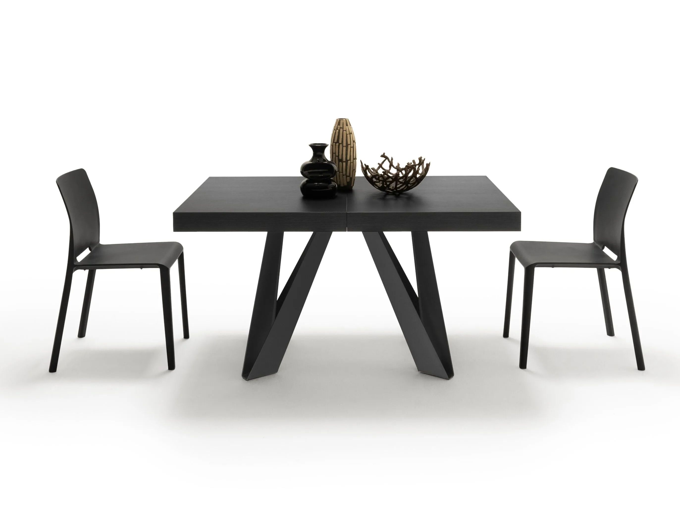 Выдвижной прямоугольный стол из железа с меламиновой столешницей Mobili Fiver ROMINA ARCH-00069646 - Вид №1