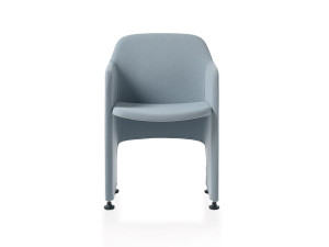 Тканевый стул для конференций с подлокотниками