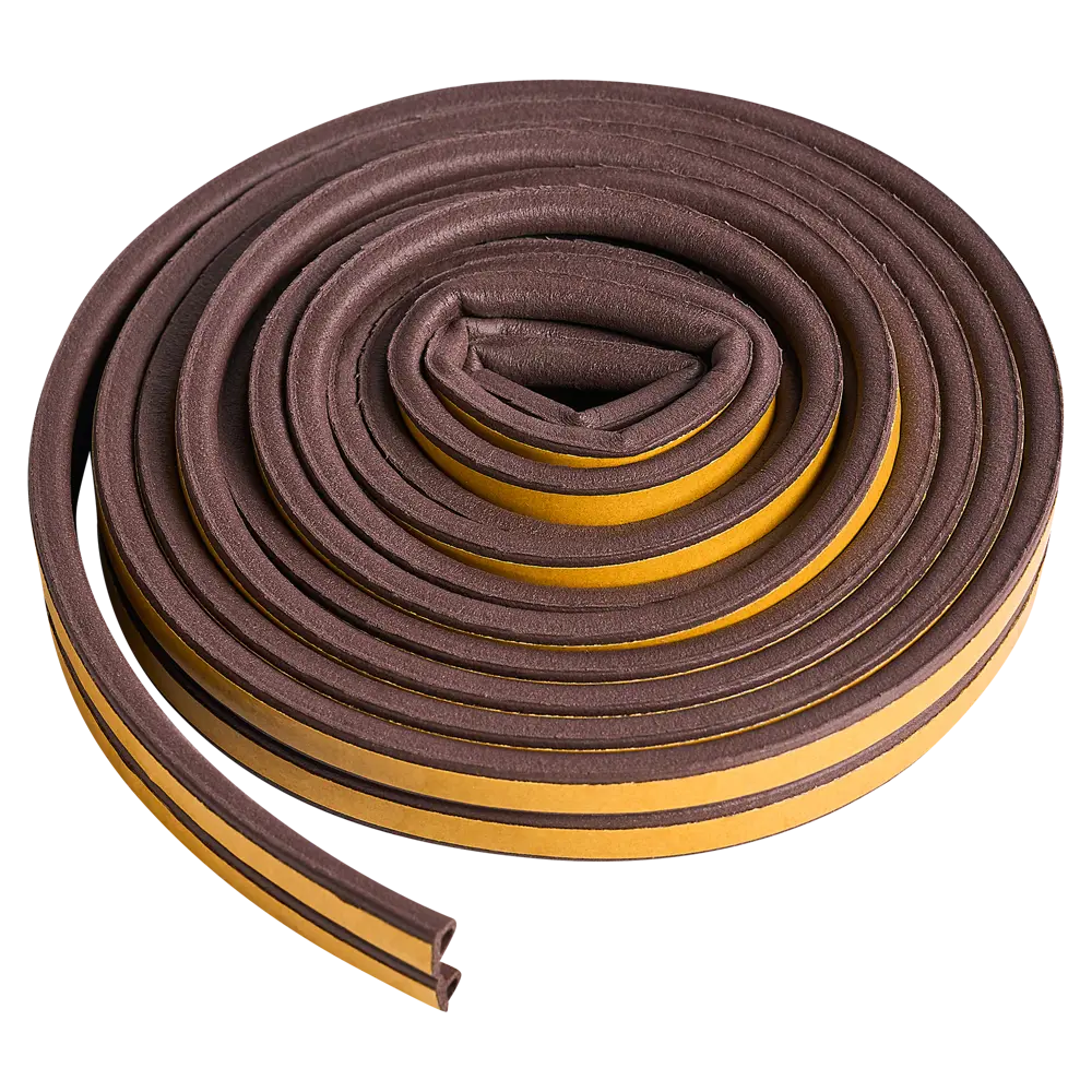 Уплотнитель EPDM для окон и дверей самоклеящийся Monlid P-профиль 6 м цвет коричневый 89434449 STLM-2015510 