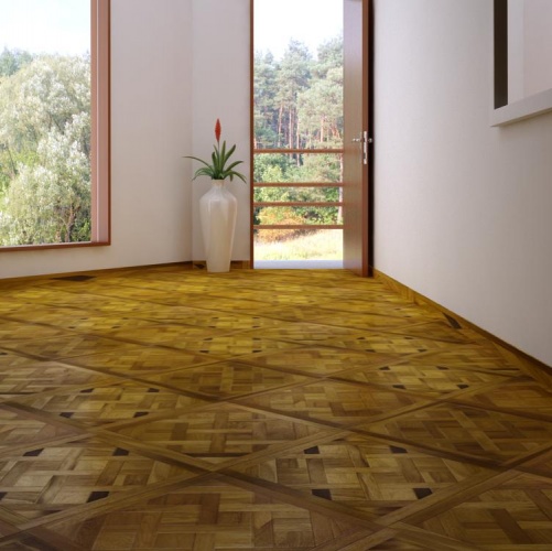 Модульный паркет Marco Ferutti Versailles Versailles Термо Дуб с брашью (Текстурированная) 600х600 мм 2600600019 - Вид №3