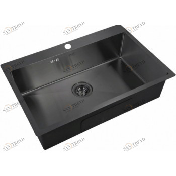 Мойка Zorg INOX-PVD 7551 GRAFIT, Zorg pvd 7551 GRAFIT Мойка кухонная прямоугольная Zorg 