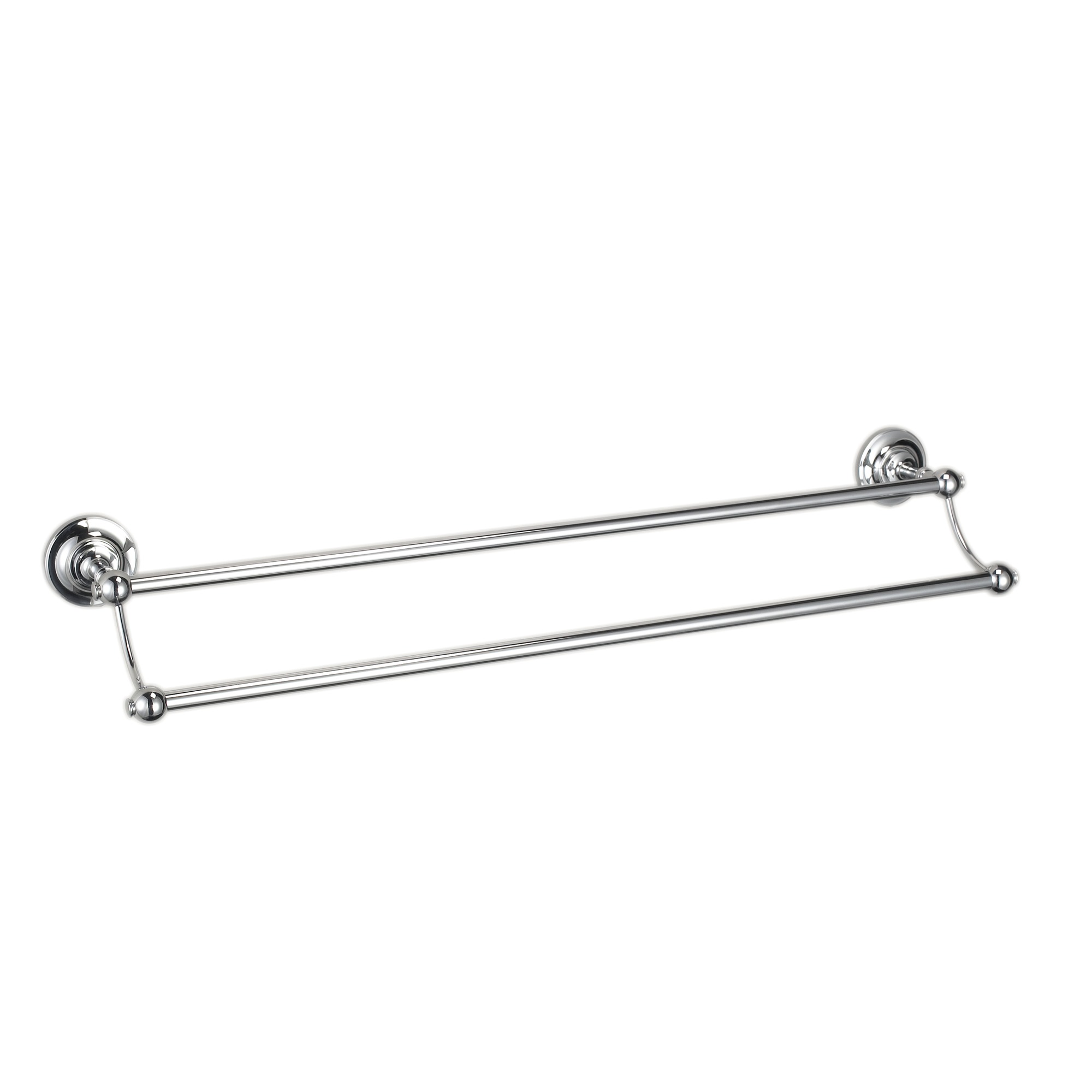 Traditional bathrooms Двойная вешалка для полотенец в стиле ретро Tb618.bn Латунь / фарфор  - Вид №2