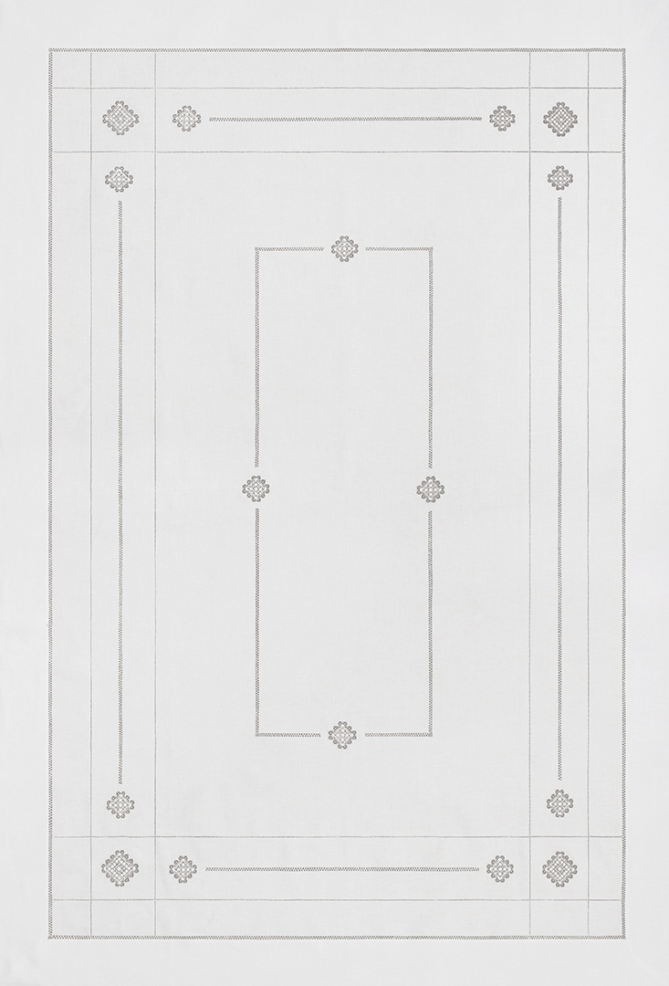 10616535 Крестецкая строчка Скатерть 220x150см Ткань 