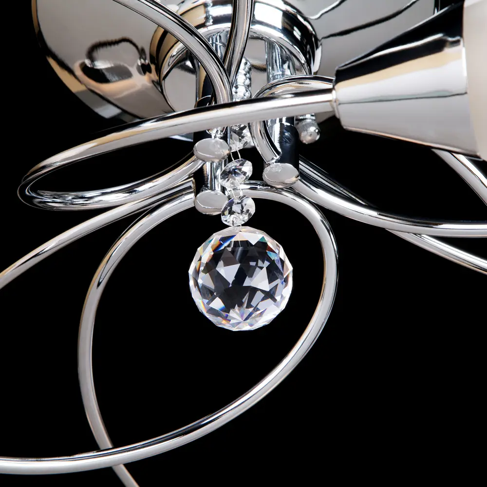 Люстра потолочная Eurosvet Сицилия 2275/9, 9 ламп, 43 м², цвет хром STLM-2164174 - Вид №3