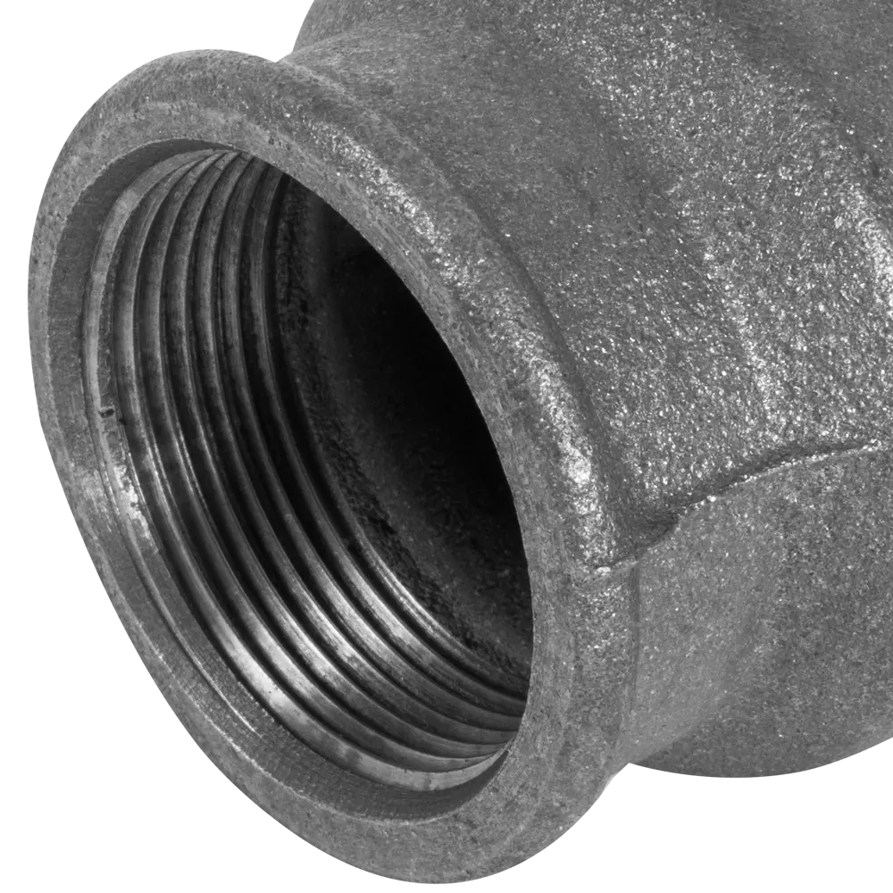 Муфта внутренняя резьба 1 1/2"х2" мм ковкий чугун цвет чёрный 15635842 STLM-2127401 Santreyd  - Вид №2