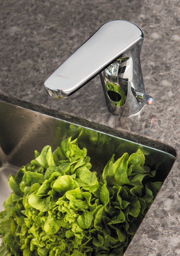 03375 Автоматический смеситель с рычажком для настройки температуры воды, 6 В SANELA  - Вид №1