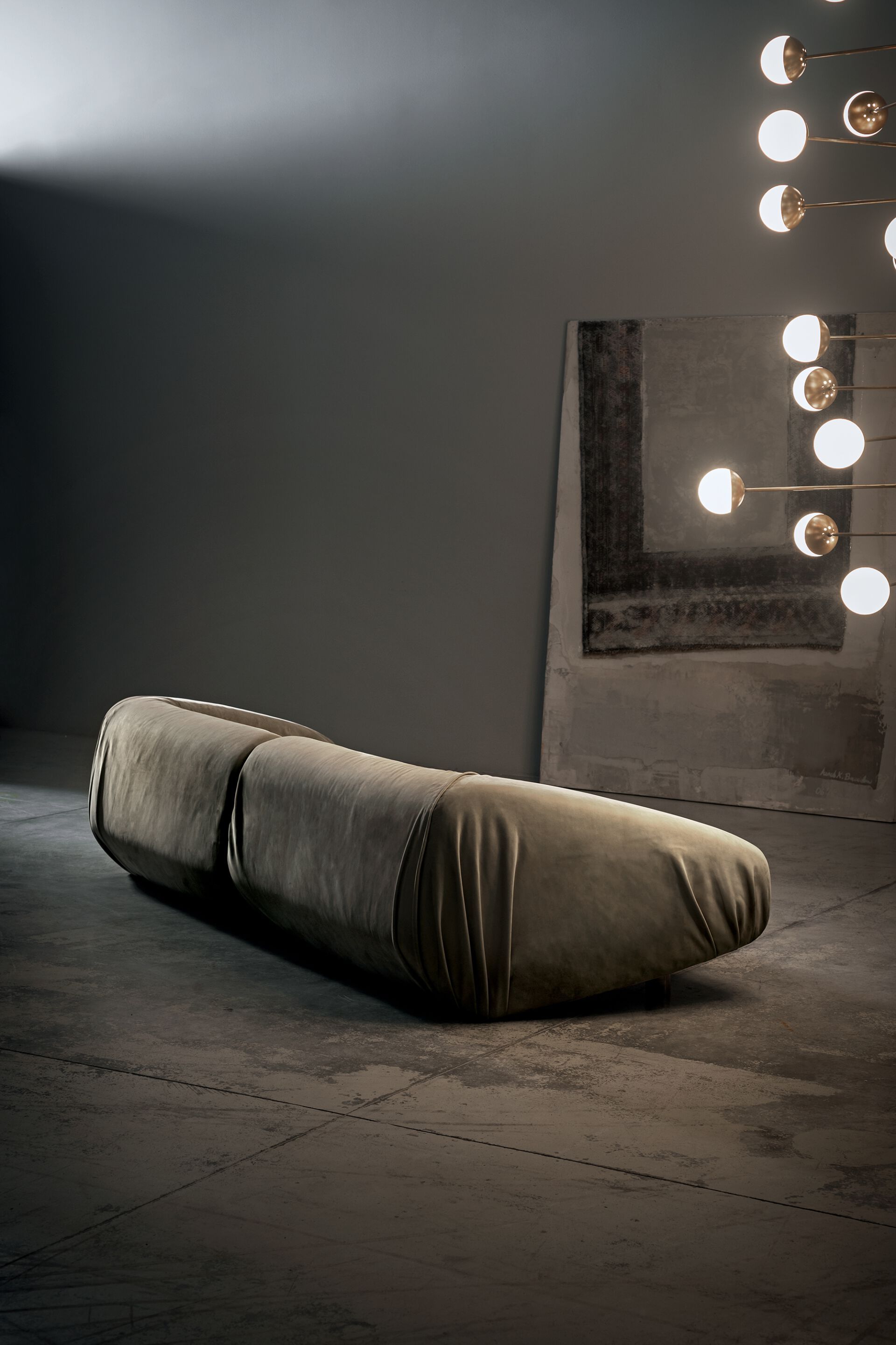 Кожаный линейный диван Baxter FOLD ARCH-00112033 - Вид №5