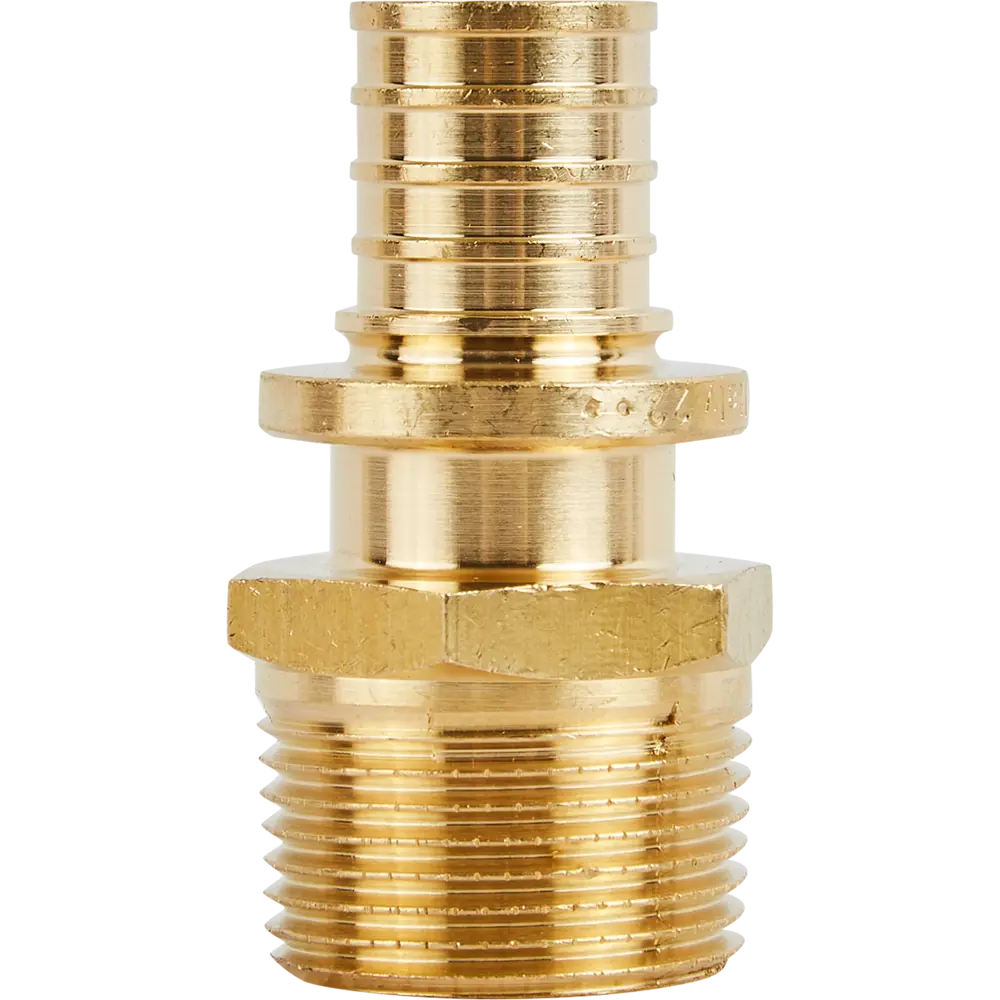 Переходник STOUT 20х3/4" для трубопроводов из никелированной латуни 82197778 STLM-0021689 - Вид №2