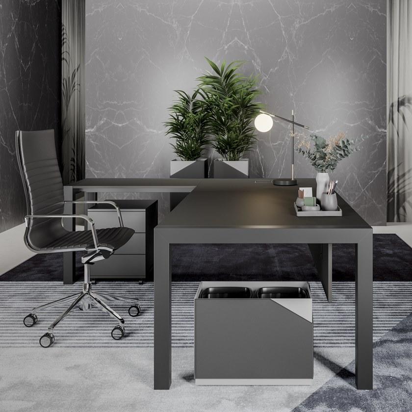 PROF Лакированный письменный стол для руководителей Extralight sun-id-1428220 - Вид №12