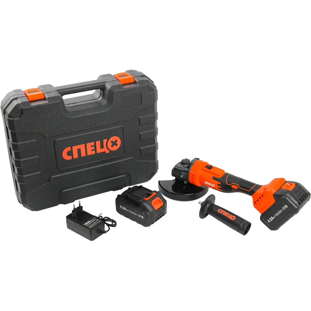 Аккумуляторная болгарка СПЕЦ БШУ-21Б 125 мм с двумя АКБ 89386886 STLM-1399370 - Вид №1