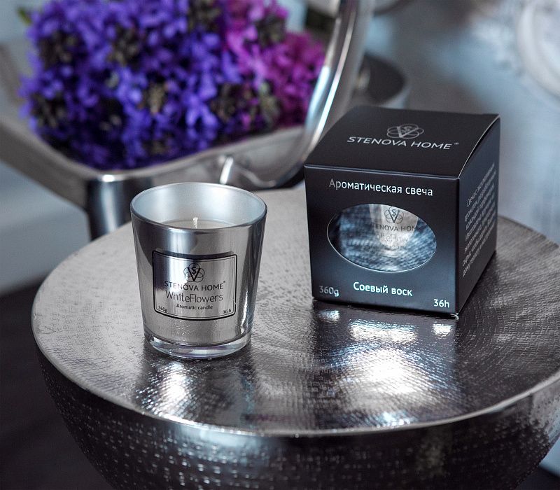 Victoria Stenova 811022 Ароматическая свеча White Flowers  - Вид №6