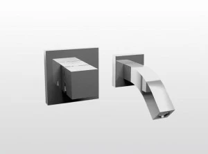 RUBINETTERIE STELLA Смеситель для ванны настенный на 2 отверстия Bamboo quadro