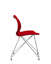 Uni 553M Стул с каркасом из стальной проволоки. Оболочка из пропитанного полипропилена. Et al. Uni