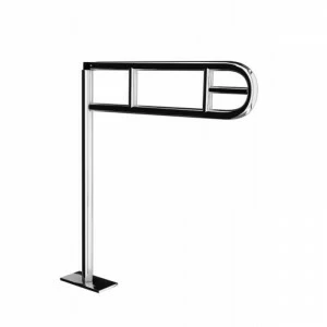 TPC06 ИЗОГНУТЫЙ ПОРУЧНИК 600 ММ, НАПОЛЬНЫЙ, С ДЕРЖАТЕЛЕМ ДЛЯ ТУАЛЕТНОЙ БУМАГИ Merida