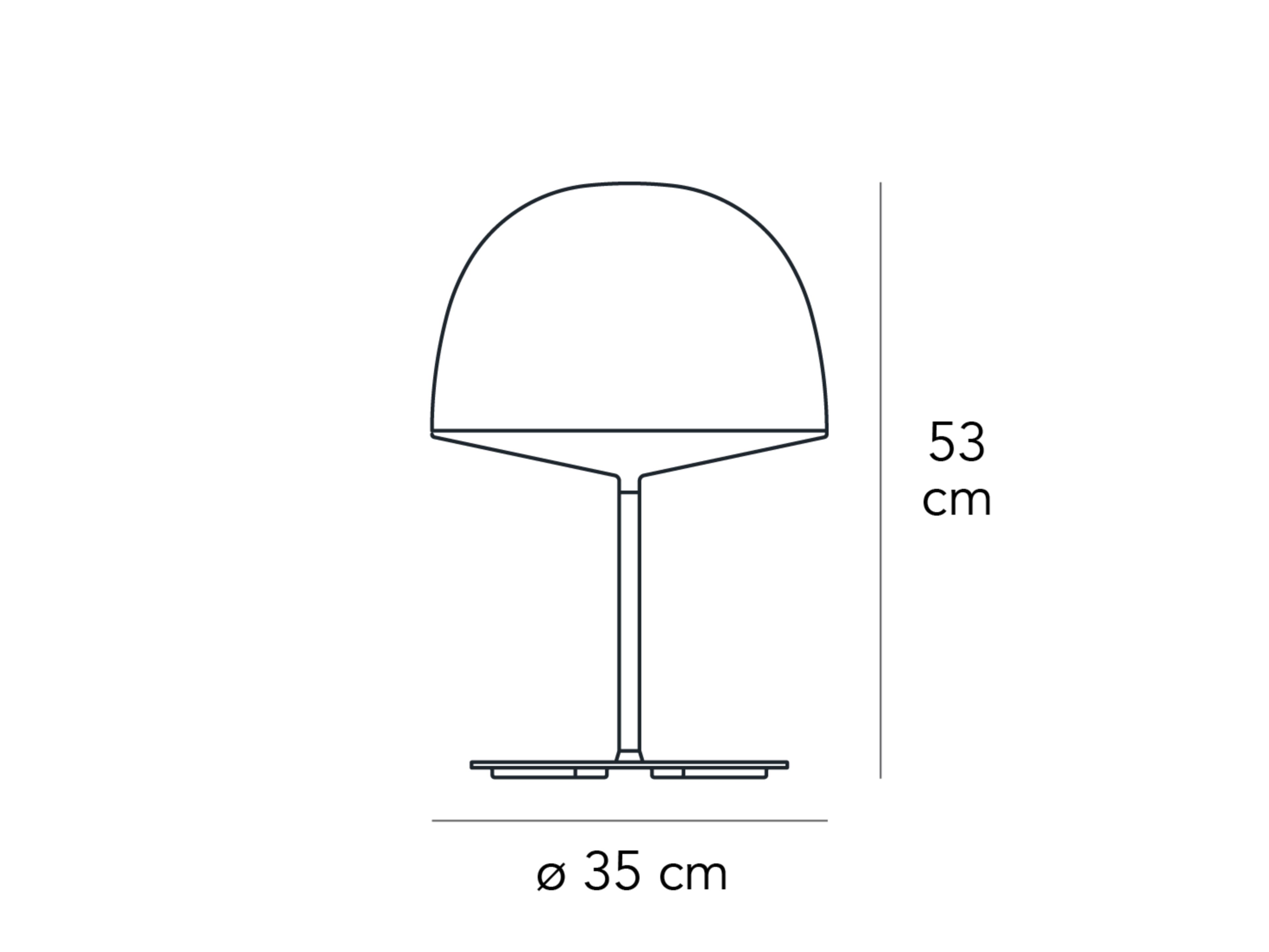 Настольная лампа из поликарбоната и металла FontanaArte Чешир ARCH-00037638 - Вид №3