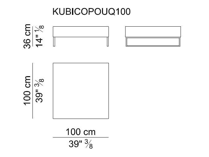 Круглый пуф i 4 Mariani Kubico ARCH-00100356 - Вид №3