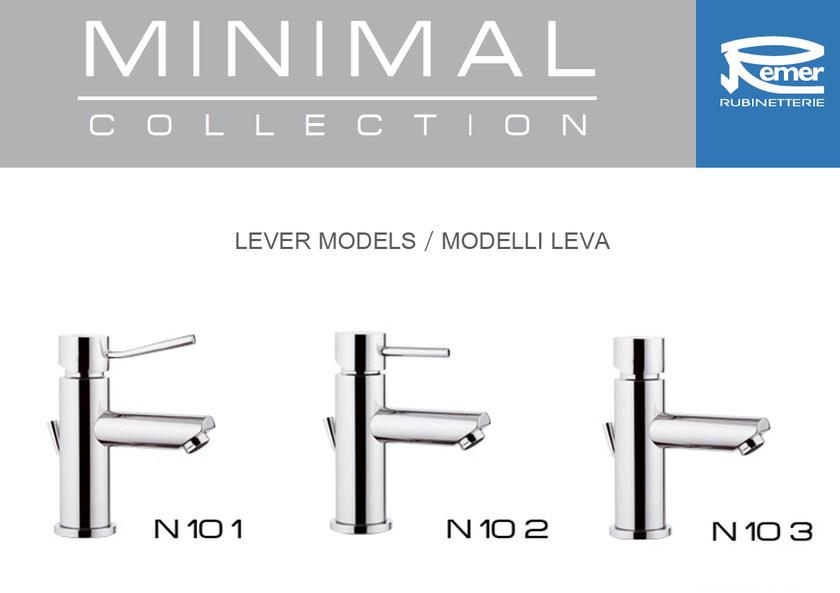 Remer Rubinetterie Смеситель для умывальника на столешницу без сливного отверстия Minimal N 11 lxl - Вид №1