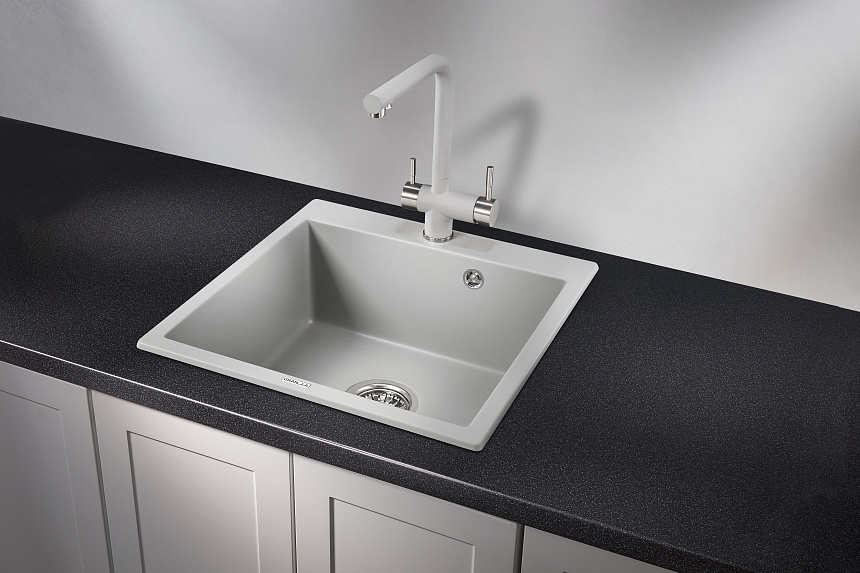 5102, СЛАНЕЦ, кухонная мойка, кварц GRANULA 5102-ST09